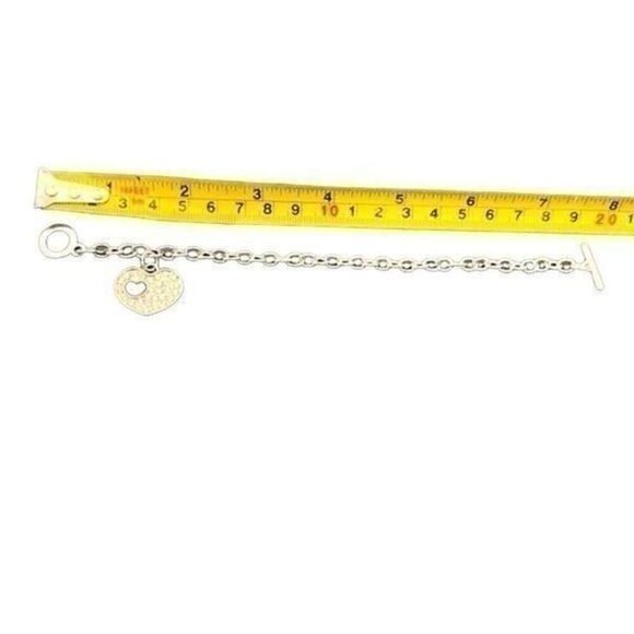 Heart Love BFF Charm Bracelet with Swarovski Crystals - Sparkle for Your Bestie - Picture 4 of 5